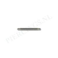 Piercings.nl Staafje barbell 1.2 mm 5 mm