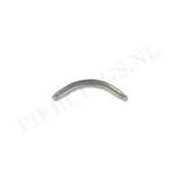 Staafje banana titanium 1.2 mm 6 mm