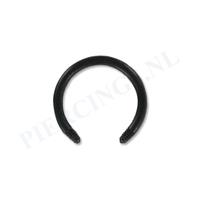 Piercings.nl Staafje circulair barbell acryl zwart