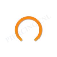 Piercings.nl Staafje circulair barbell acryl oranje