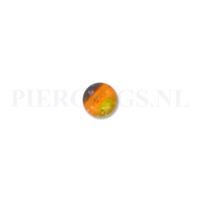 Piercings.nl Balletje oranje -blauw met glitters