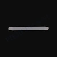 Piercings.nl Staafje barbell flexibel acryl 16 mm wit