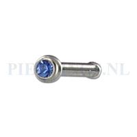 Piercings.nl Neusstud blauw