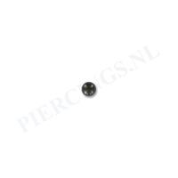 Piercings.nl Balletje 1.6 mm zwart 3 mm