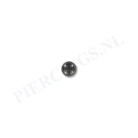 Piercings.nl Balletje 1.6 mm zwart 4 mm