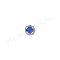 Piercings.nl Balletje BCR 6 mm blauw