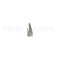 Piercings.nl Spike 1.2 mm geblokt 3x7 mm