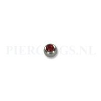 Piercings.nl Balletje 1.2 mm rood