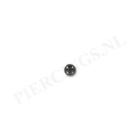 Piercings.nl Balletje 1.2 mm zwart 3 mm
