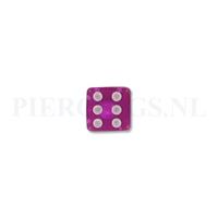 Piercings.nl Balletje 1.6 mm acryl dobbelsteen paars