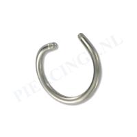 Piercings.nl Staafje twister titanium 1.6 mm 12 mm