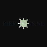 Piercings.nl Tongpiercing tickler spike bal licht groen
