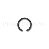 Piercings.nl Staafje BCR 1.2 x 8 mm zwart