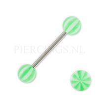 Piercings.nl Tongpiercing acryl strandbal groen