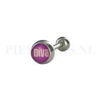 Piercings.nl Tongpiercing logo Diva