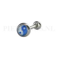 Piercings.nl Tongpiercing logo Ying Yang