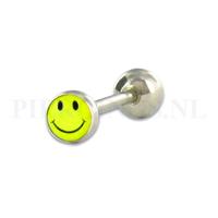 Piercings.nl Tongpiercing logo Smiley 6 mm bal