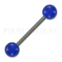 Piercings.nl Tongpiercing glow in the dark blauw