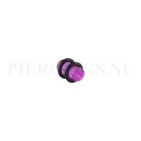 Piercings.nl Plug acryl violet 6 mm 6 mm