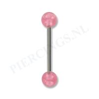 Piercings.nl Tongpiercing acryl roze