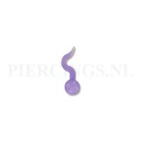 Piercings.nl Tongpiercing tickler visje paars