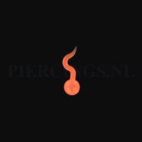 Piercings.nl Tongpiercing tickler visje oranje