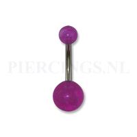 Piercings.nl Navelpiercing acryl paars