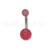 Piercings.nl Navelpiercing acryl roze