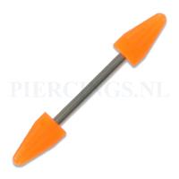 Barbell acryl cones oranje