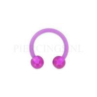 Piercings.nl Circulair barbell 1.2 mm acryl paars