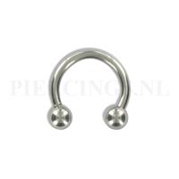 Piercings.nl Circulair barbell 1.6 mm 10 mm