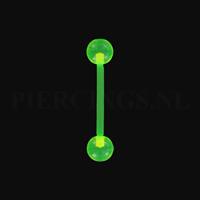 Piercings.nl Tongpiercing flexibel UV-geel