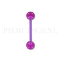 Piercings.nl Tongpiercing flexibel paars