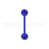 Piercings.nl Tongpiercing flexibel blauw