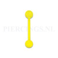 Piercings.nl Tongpiercing flexibel geel