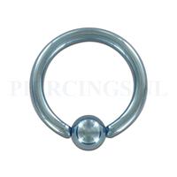 Piercings.nl BCR 1.6 mm geanodiseerd licht blauw