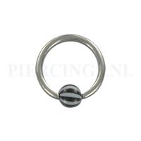 Piercings.nl BCR 1.2 mm strandbal zwart