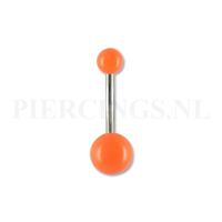 Piercings.nl Navelpiercing acryl oranje