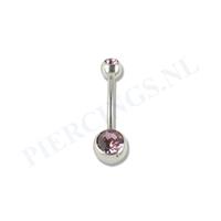 Piercings.nl Juwelen navelpiercing L 12 mm lila