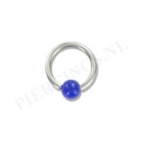 Piercings.nl BCR 1.2 mm acryl balletje donker blauw