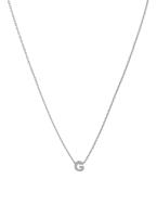 Orelia Ketting Initial G met zilveren plating