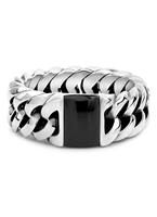 Buddha to Buddha Ring Chain Stone Onyx Maat 17 zilver 603ON