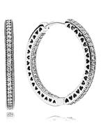 PANDORA - 296319CZ - Unendliche Herzen Kreolen - Creolen - Silber