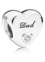 Pandora Bedel zilver Dad, Papa, Vader 796458CZ