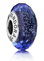 Blauwe Murano charm