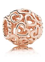 Charm Herzstrudel "780964", Pandora ROSE, roségold, 11 mm