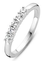TI SENTO, Ring "mit Fünf Zirkonia" in silber, Schmuck für Damen