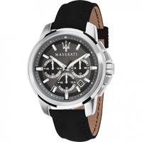 Maserati R8871621006 Herrenuhr Chronograph Successo mit Lederband