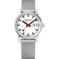 Mondaine Swiss Railways Evo2 30 Damenuhr in Silber MSE30210SM