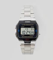 Casio Chronograaf Horloge A163WA-1QES (l x b x h) 36.8 x 33 x 9.1 mm Zilver Materiaal (behuizing): RVS Materiaal (armband): RVS